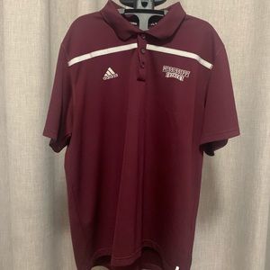 Miss state adidas collar shirt